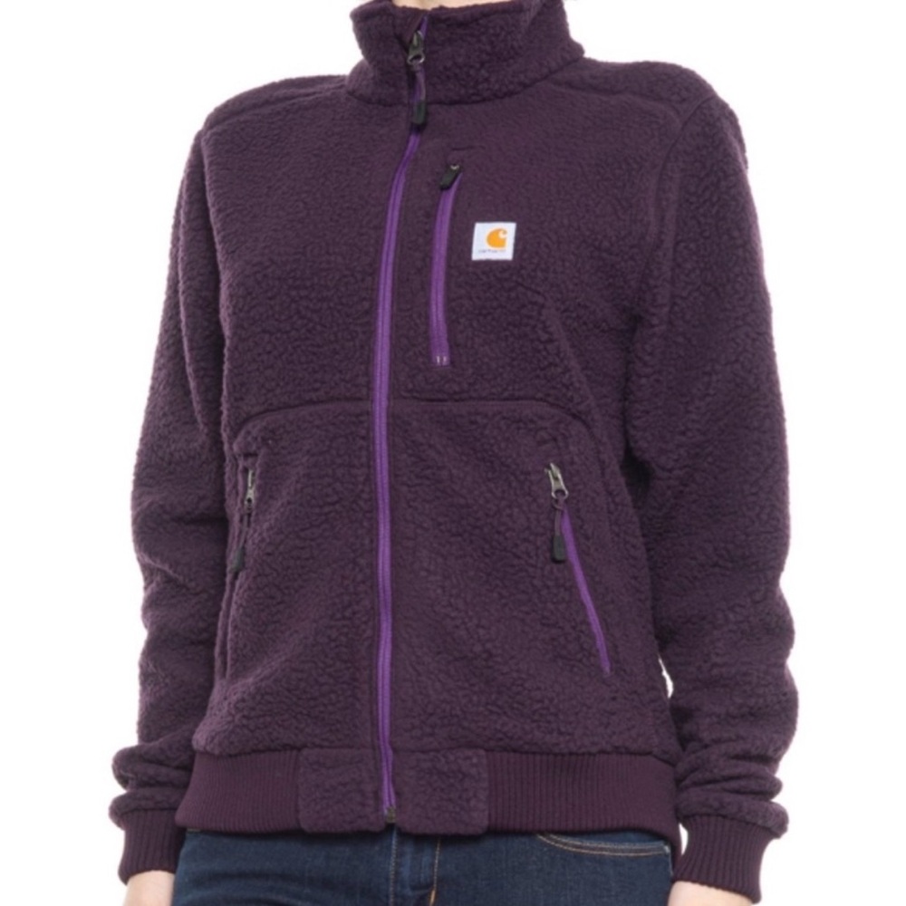 Carhartt Sherpa Fleece Zip Up Jacket size XL